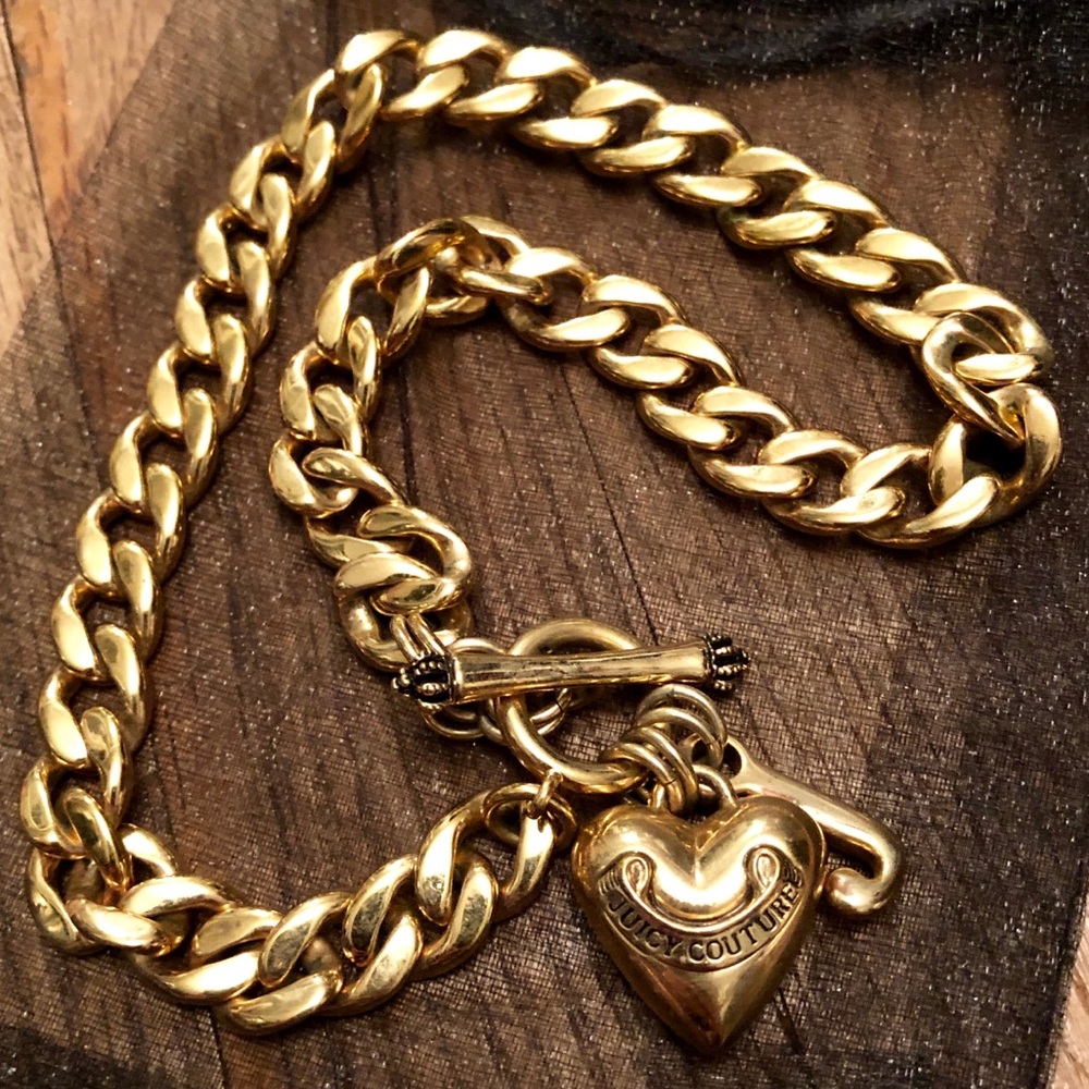 Juicy Couture Banner Heart Starter Necklace